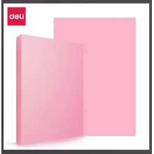 得力 7757 彩色纸 A4 80g（浅红）（25包/箱）