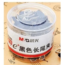 晨光92737黑色15mm长尾夹（筒装）